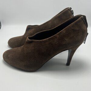 New! J.Crew Brown Suede High Heel Ankle Boots Size 8.5